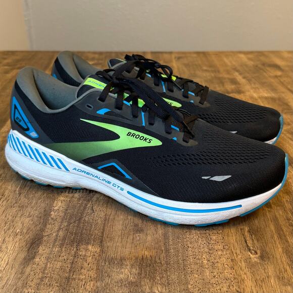 Brooks Adrenaline GTS 23 Stability Running Walking Shoe Black Men’s 14 2E Wide - Picture 2 of 12